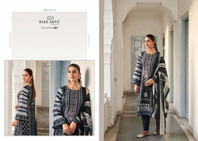 The Artist Vol 2 By Riaz Arts Printed Lawn Karachi Cotton Dress Material Wholesale Shop In Surat
